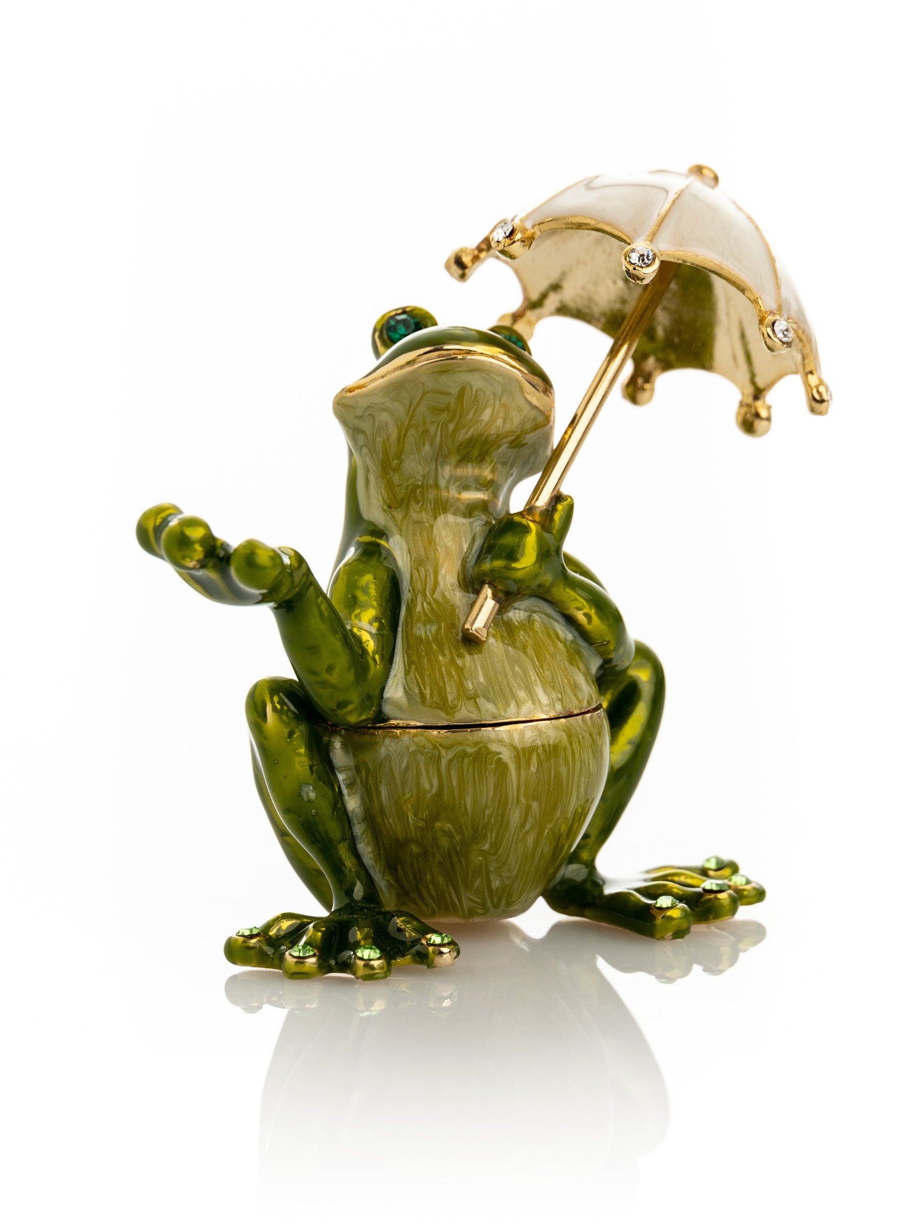 Keren Kopal Frog holding an Umbrella