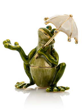 Keren Kopal Frog holding an Umbrella