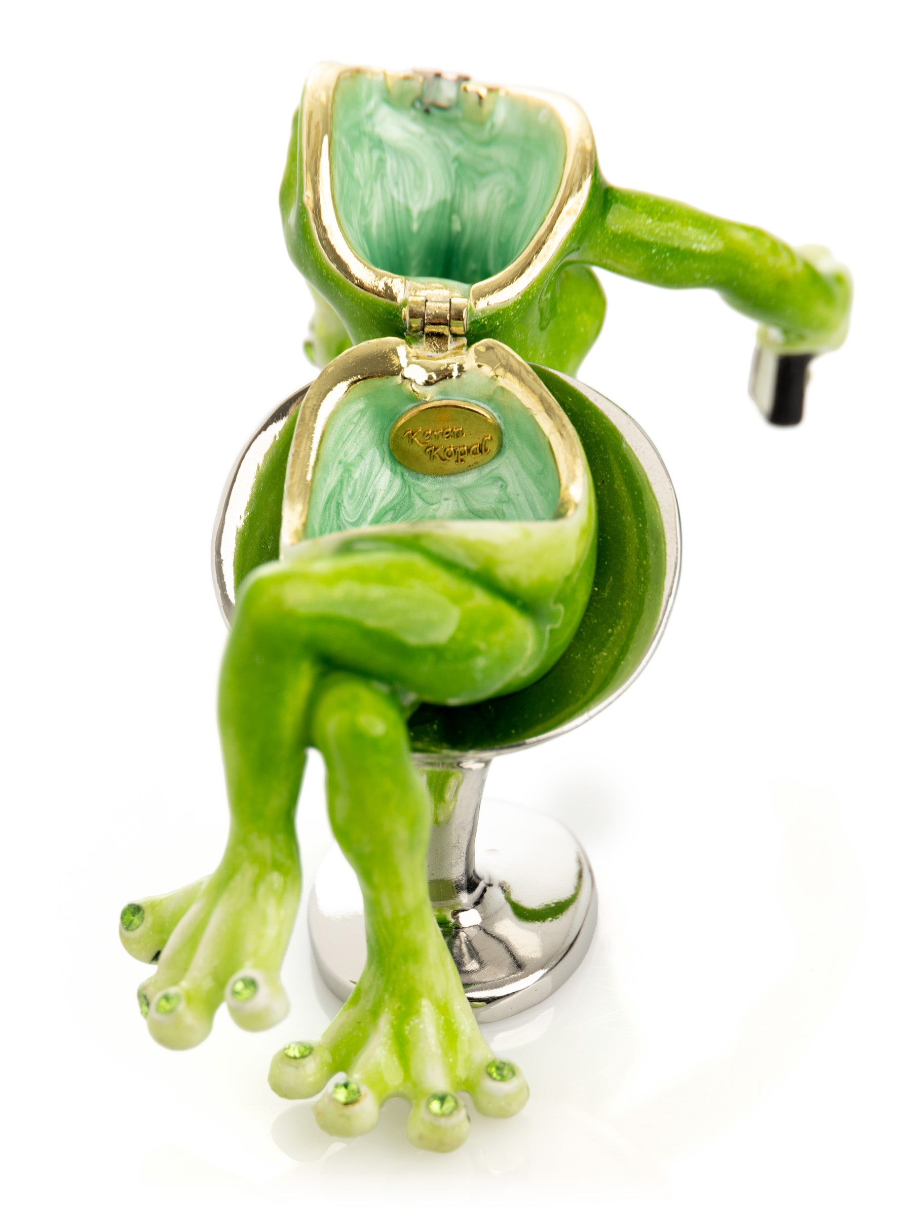 Frog Taking a Selfie Trinket Box