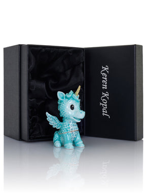Cute Blue Unicorn Horse trinket Box Limited Edition 1-250