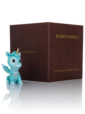 Cute Blue Unicorn Horse trinket Box Limited Edition 1-250