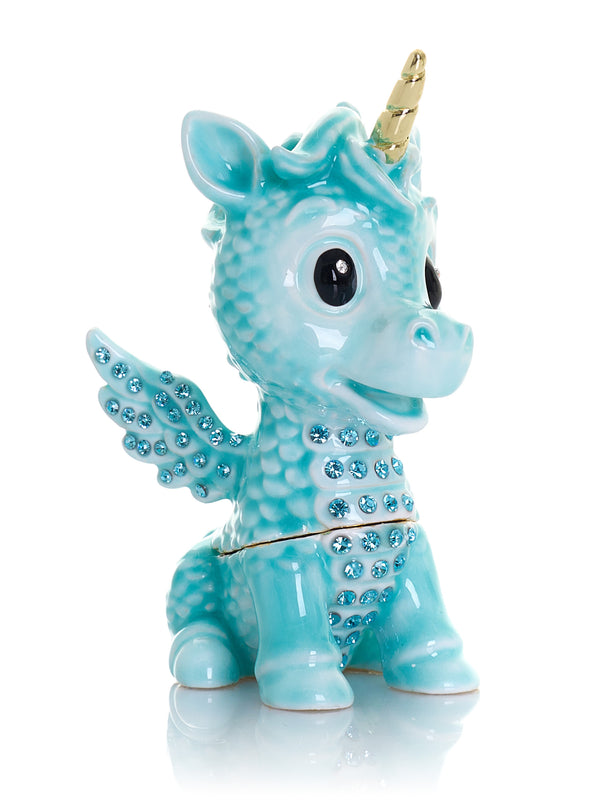 Jolie Boîte à bijoux Licorne Bleue Édition Limitée 1-250