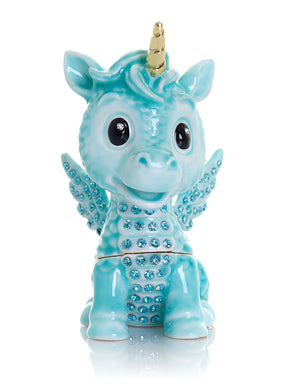 Cute Blue Unicorn Horse trinket Box Limited Edition 1-250