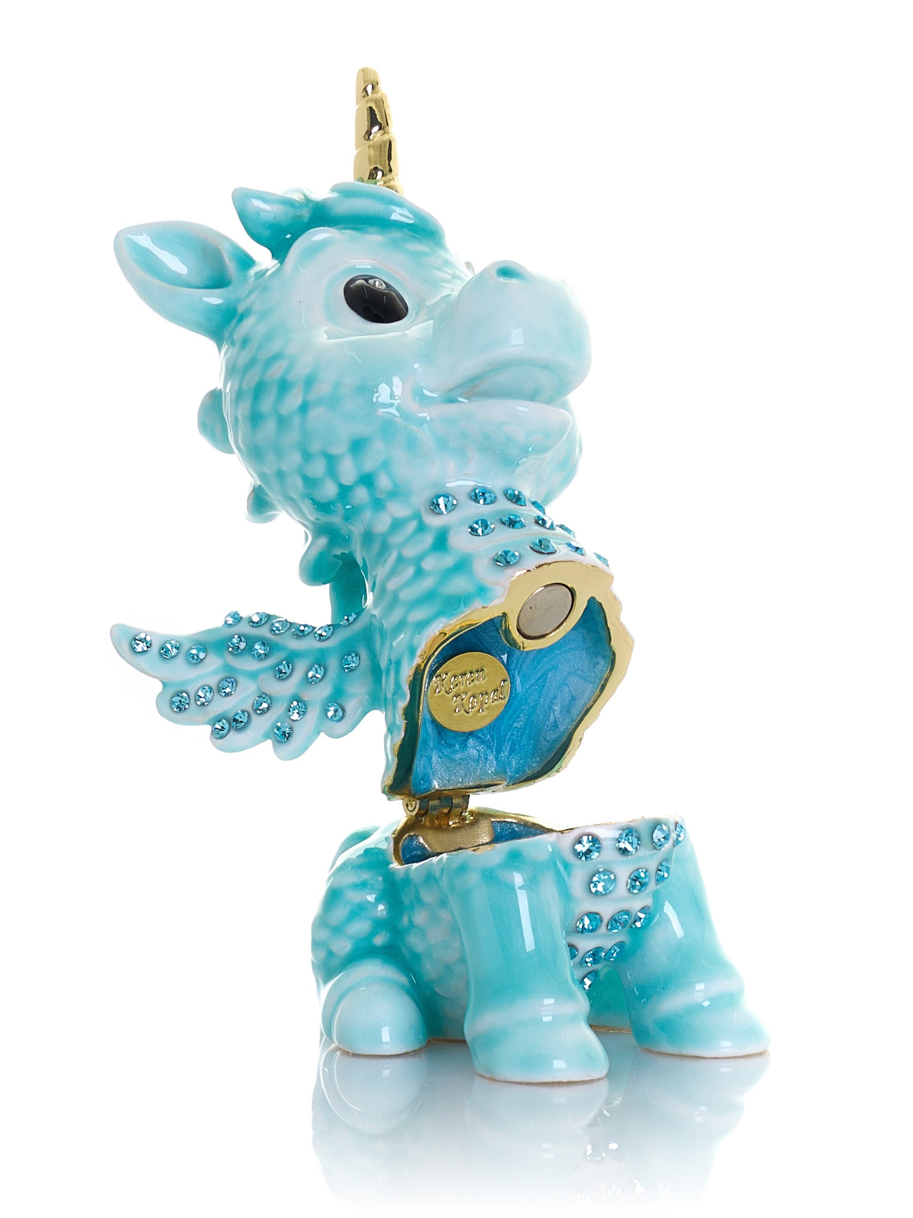 Cute Blue Unicorn Horse trinket Box Limited Edition 1-250