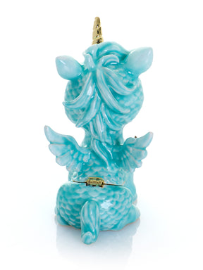 Keren Kopal Cute Blue Unicorn Horse trinket Box Limited Edition 1-250