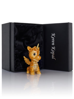 Keren Kopal Cute Brown Unicorn Horse trinket Box Limited Edition 1-250