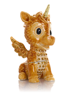 Keren Kopal Cute Brown Unicorn Horse trinket Box Limited Edition 1-250