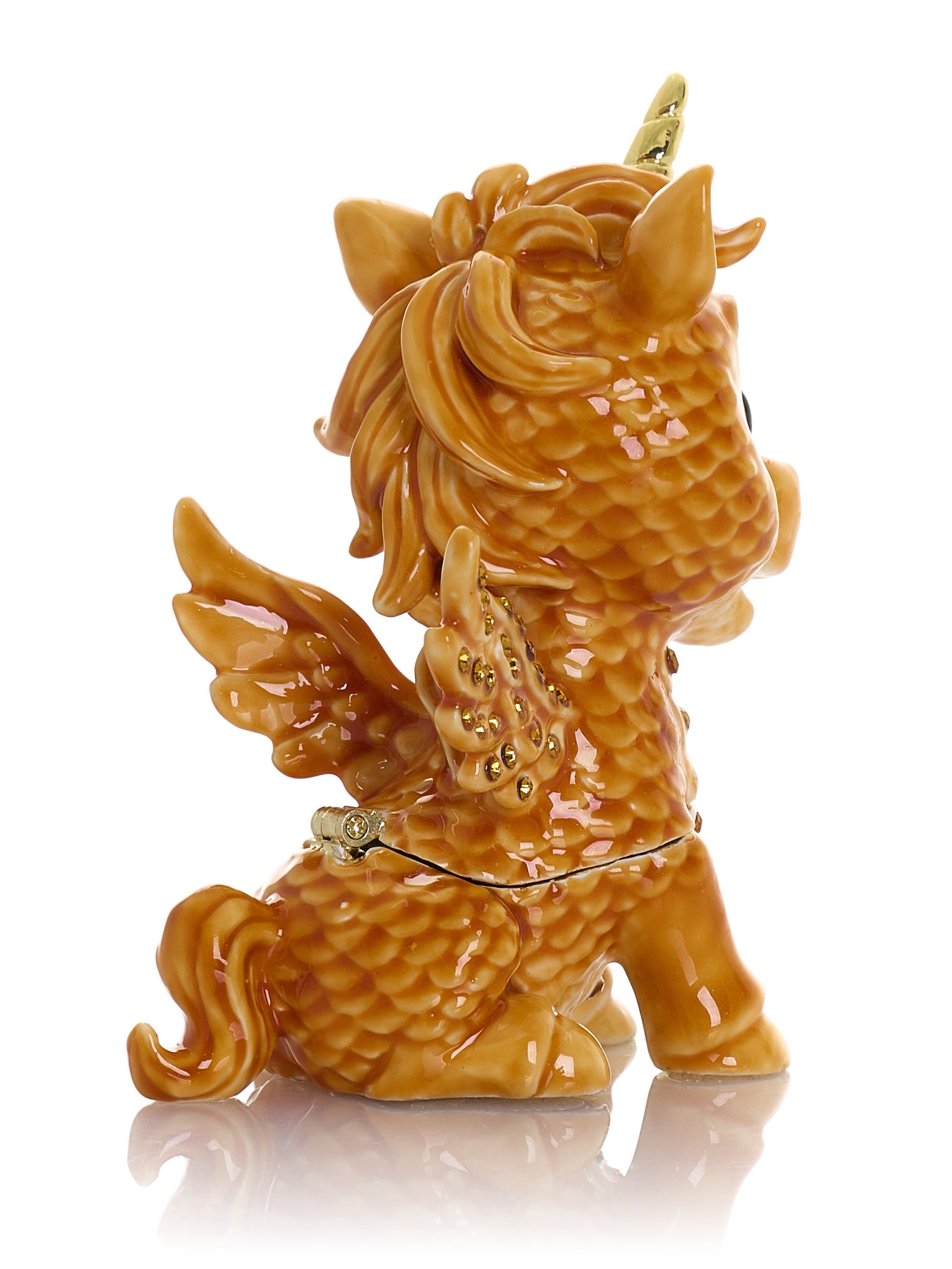Cute Brown Unicorn Horse trinket Box Limited Edition 1-250