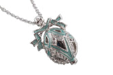 Keren Kopal Silver & Light Green Egg Pendant Necklace