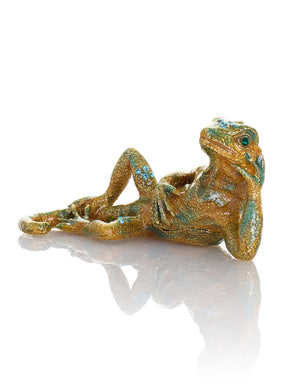 Chilling Lizard Trinket Box