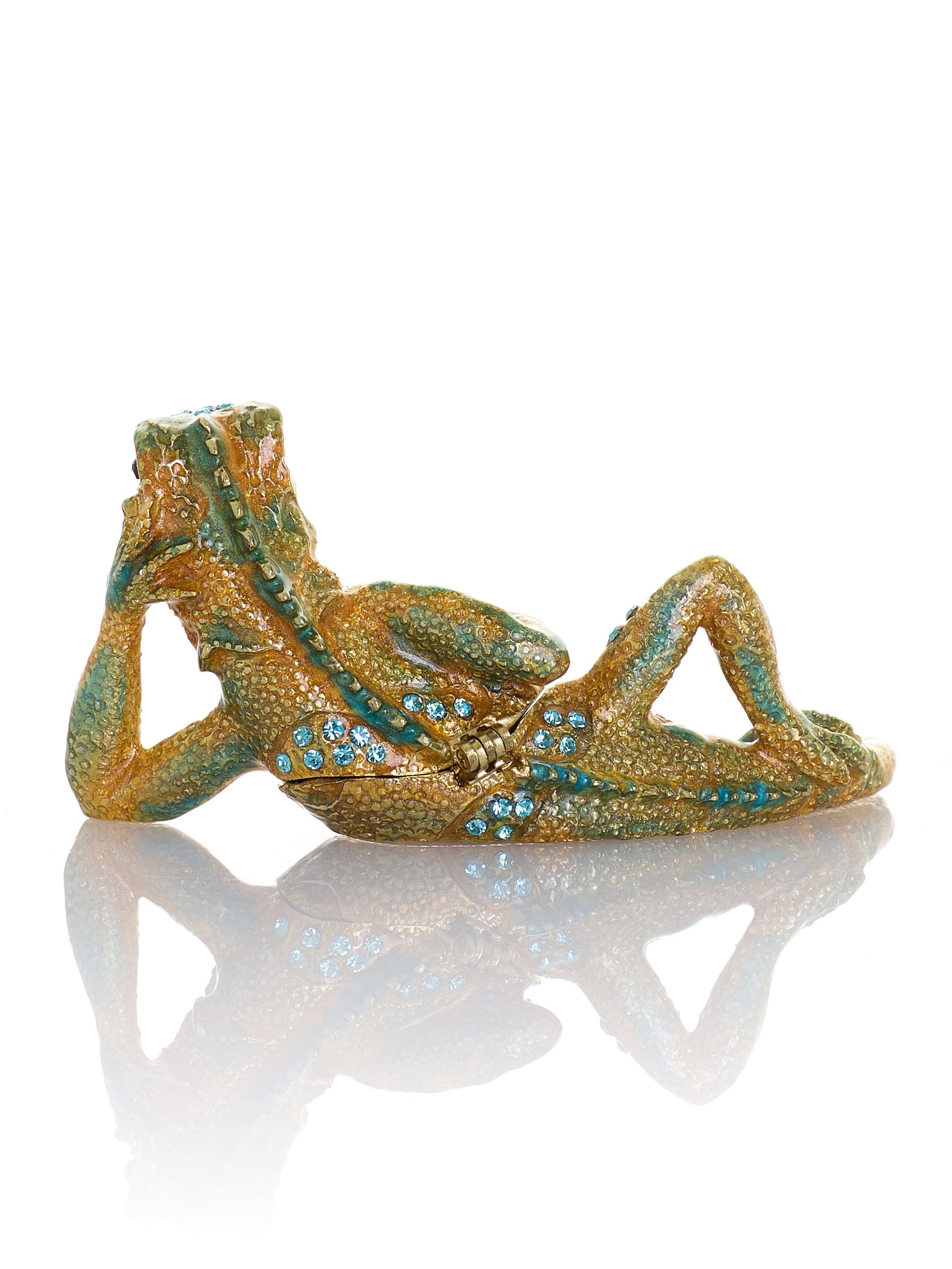 Chilling Lizard Trinket Box
