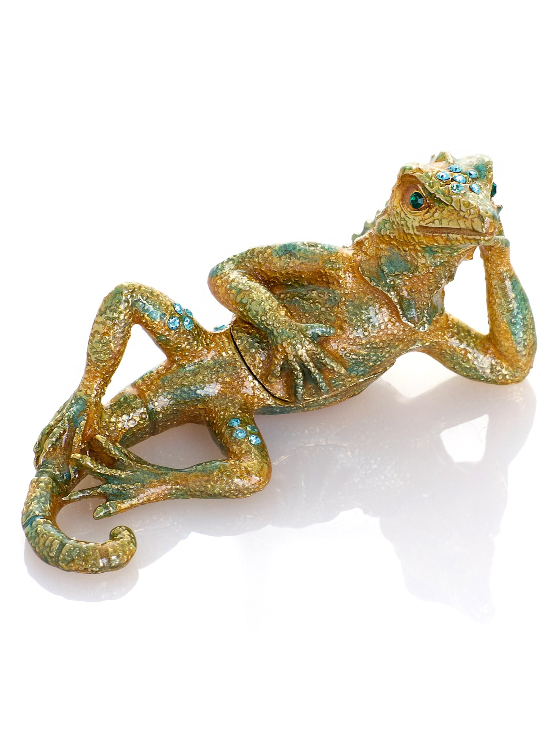 Chilling Lizard Trinket Box