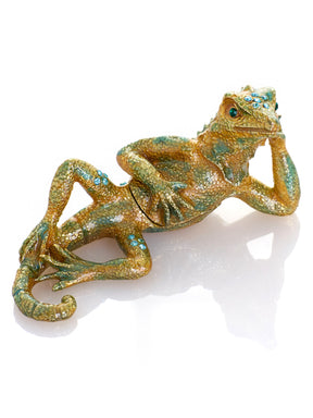 Chilling Lizard Trinket Box
