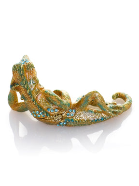 Chilling Lizard Trinket Box