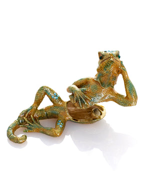 Chilling Lizard Trinket Box