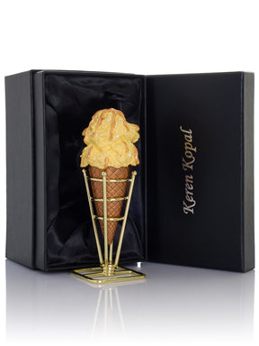 Summer Special Salted Caramel Vanilla Ice Cream Cone Trinket Box