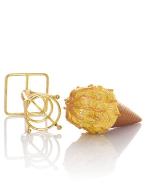 Summer Special Salted Caramel Vanilla Ice Cream Cone Trinket Box