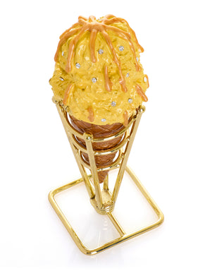 Summer Special Salted Caramel Vanilla Ice Cream Cone Trinket Box