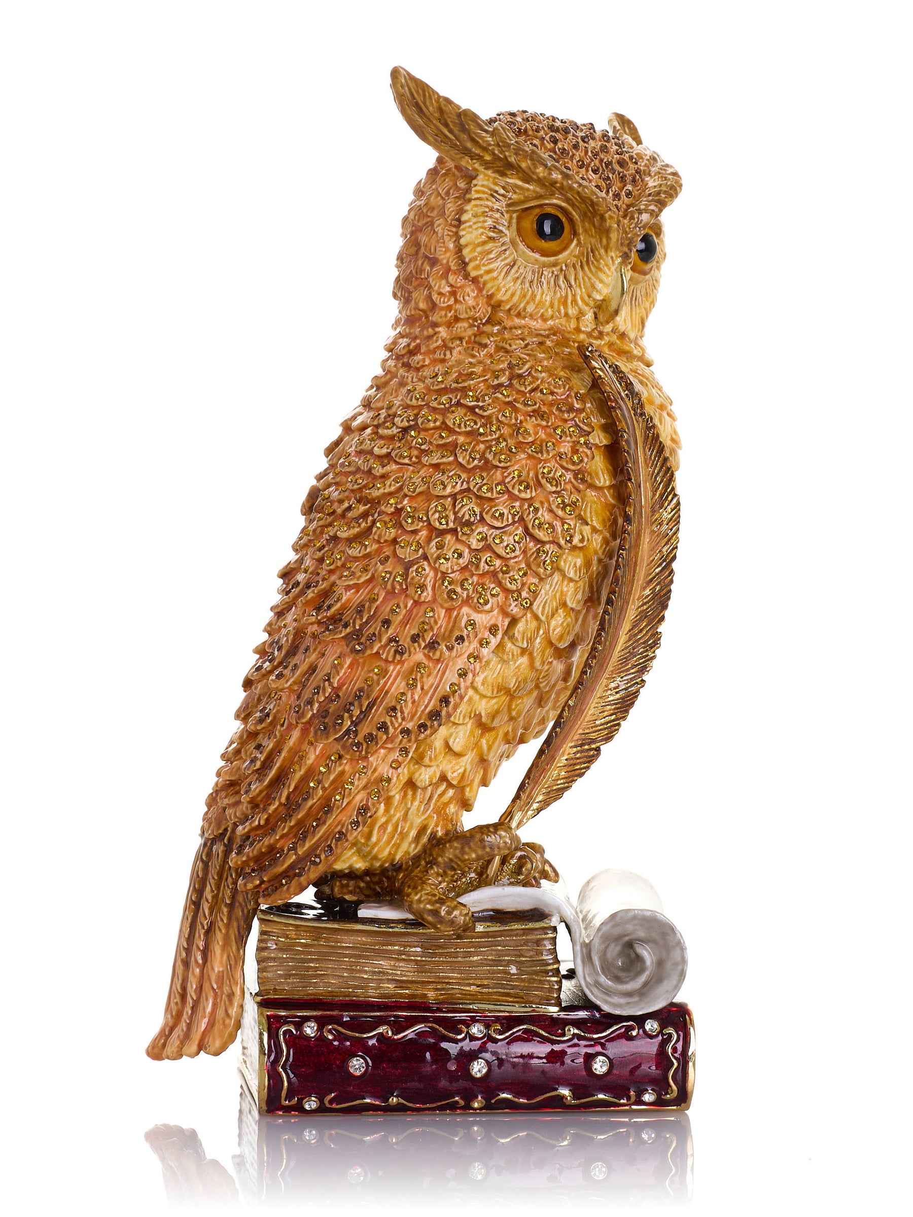 Keren Kopal Wise Owl on Books Trinket Box Limited Edition