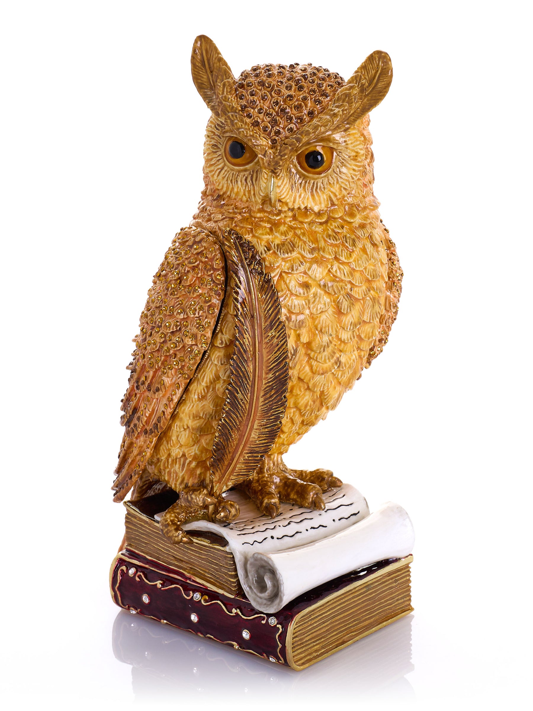 Keren Kopal Wise Owl on Books Trinket Box Limited Edition