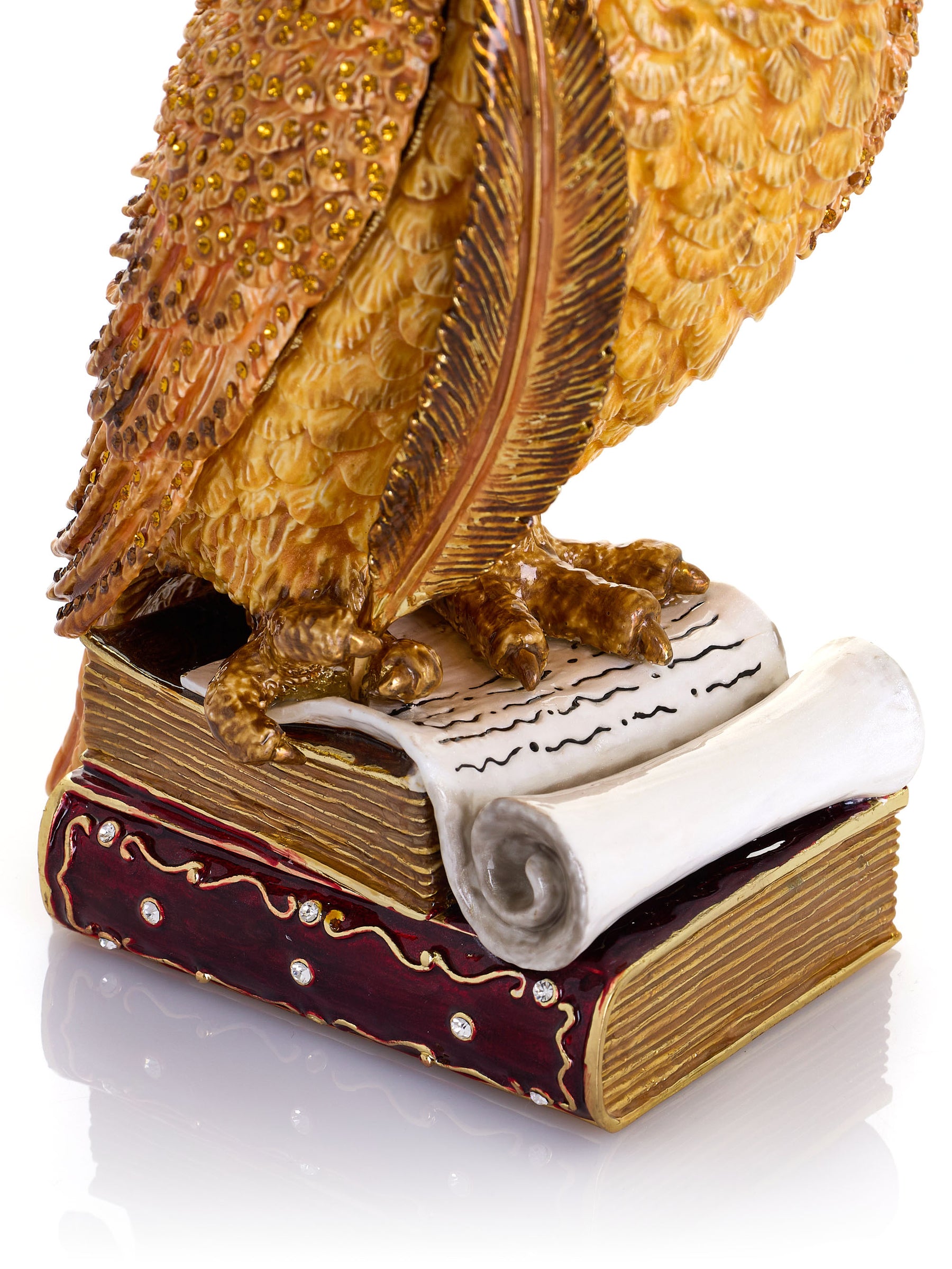Keren Kopal Wise Owl on Books Trinket Box Limited Edition