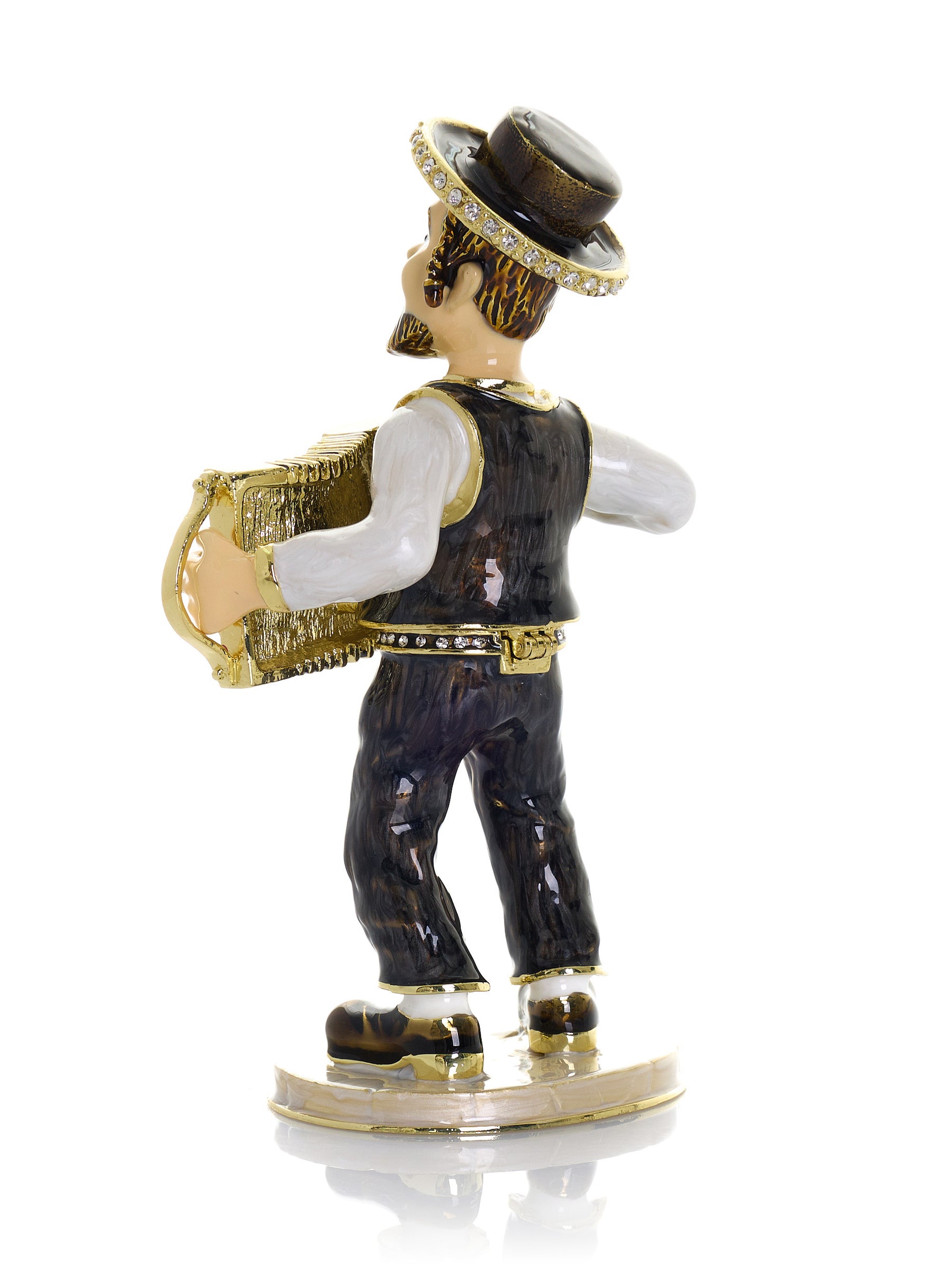 Accordion Music Player Trinket Box