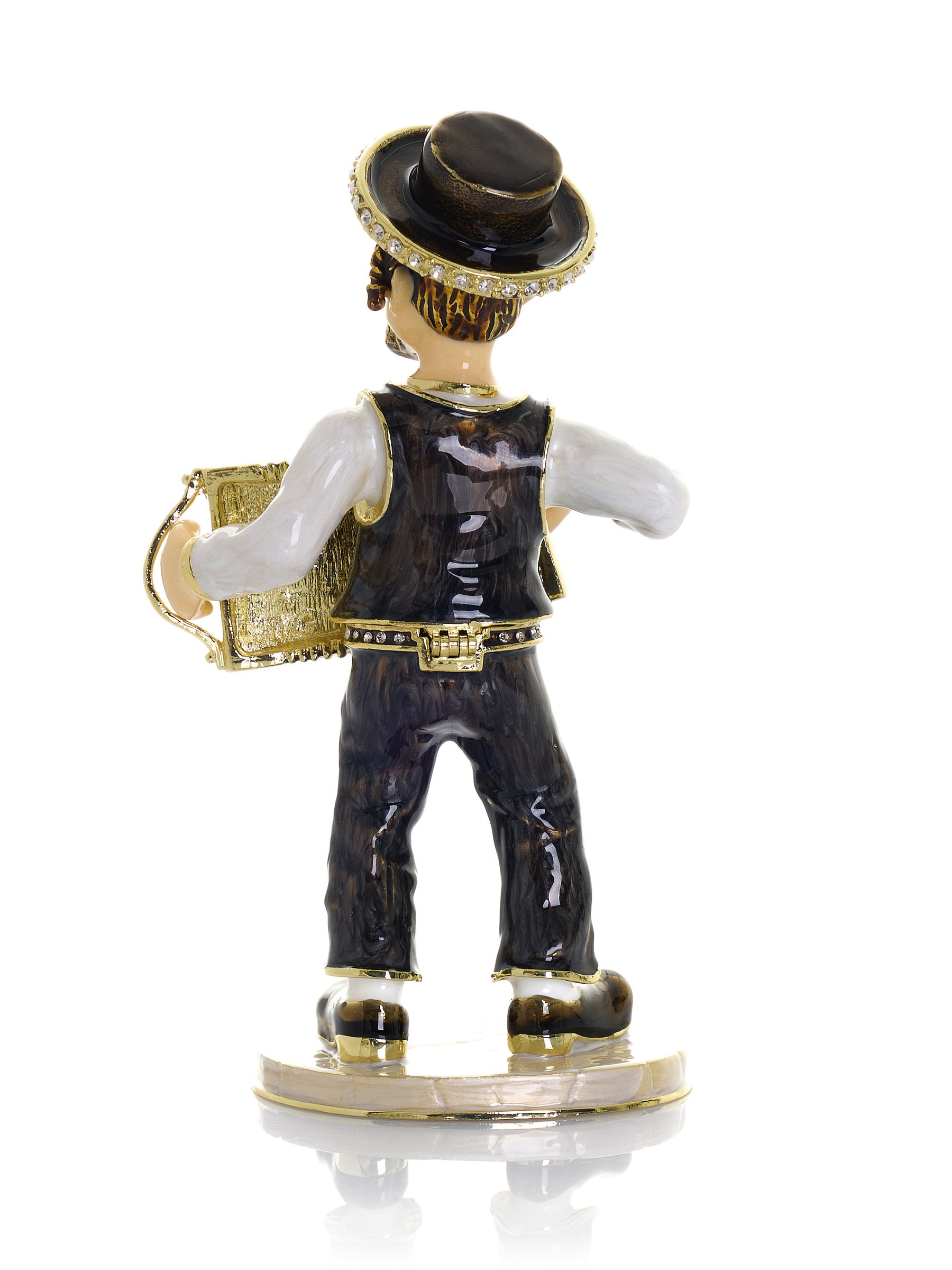 Accordion Music Player Trinket Box