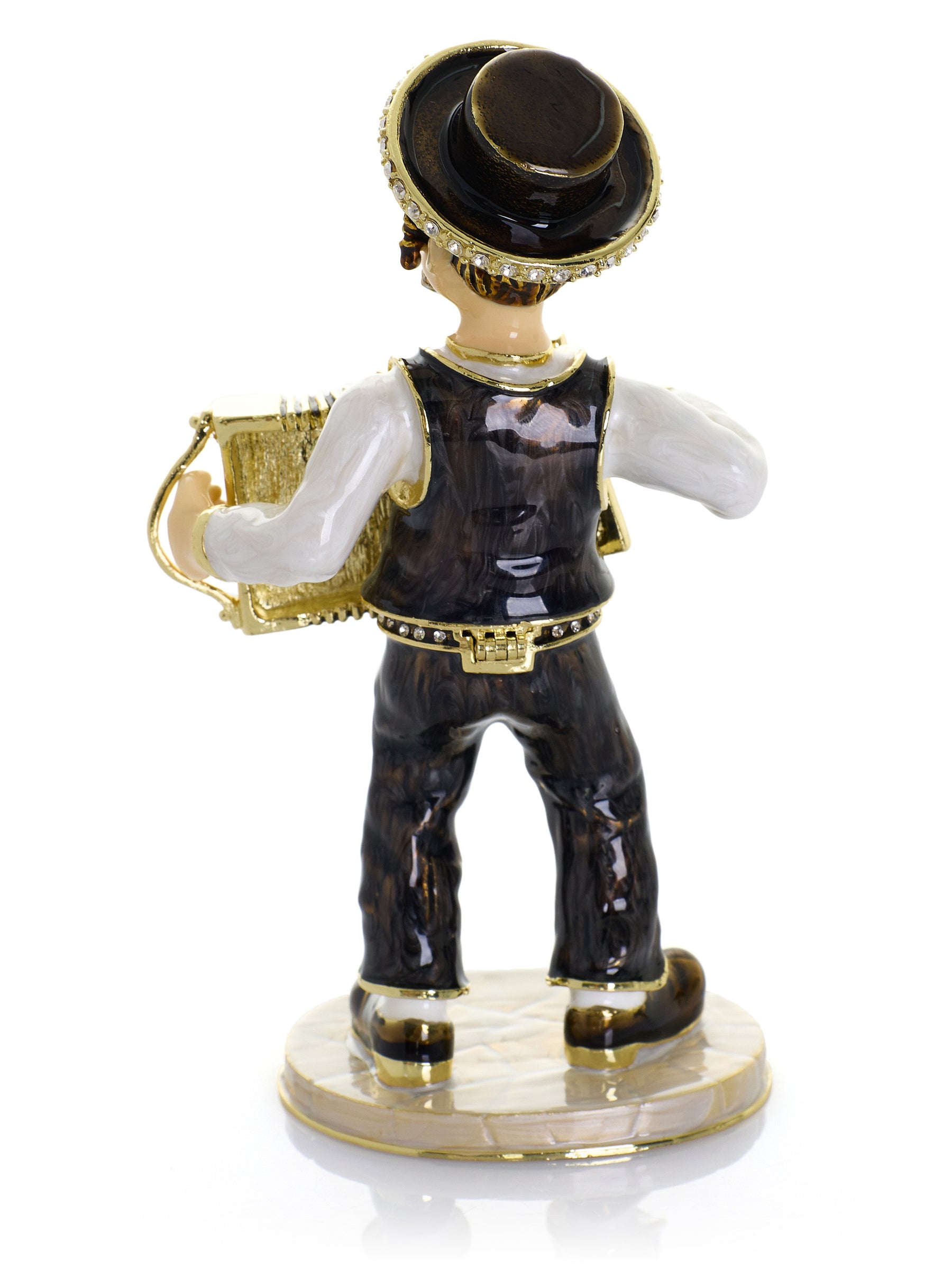 Accordion Music Player Trinket Box
