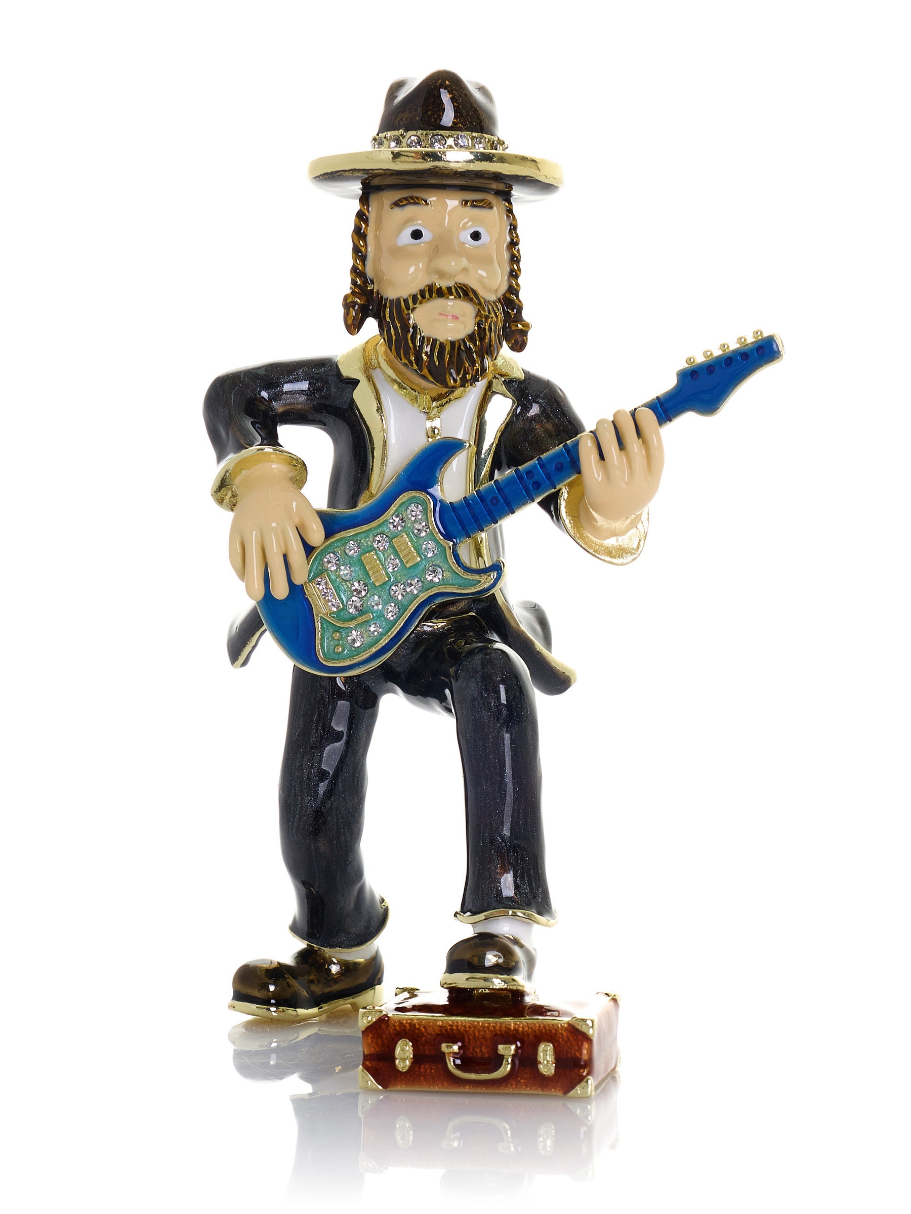 Guitar Music Player Trinket Box