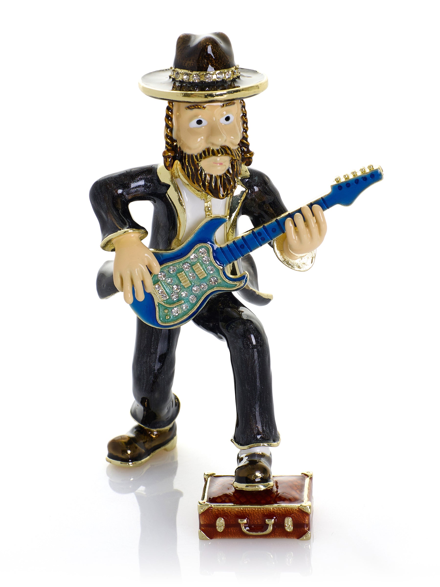 Guitar Music Player Trinket Box