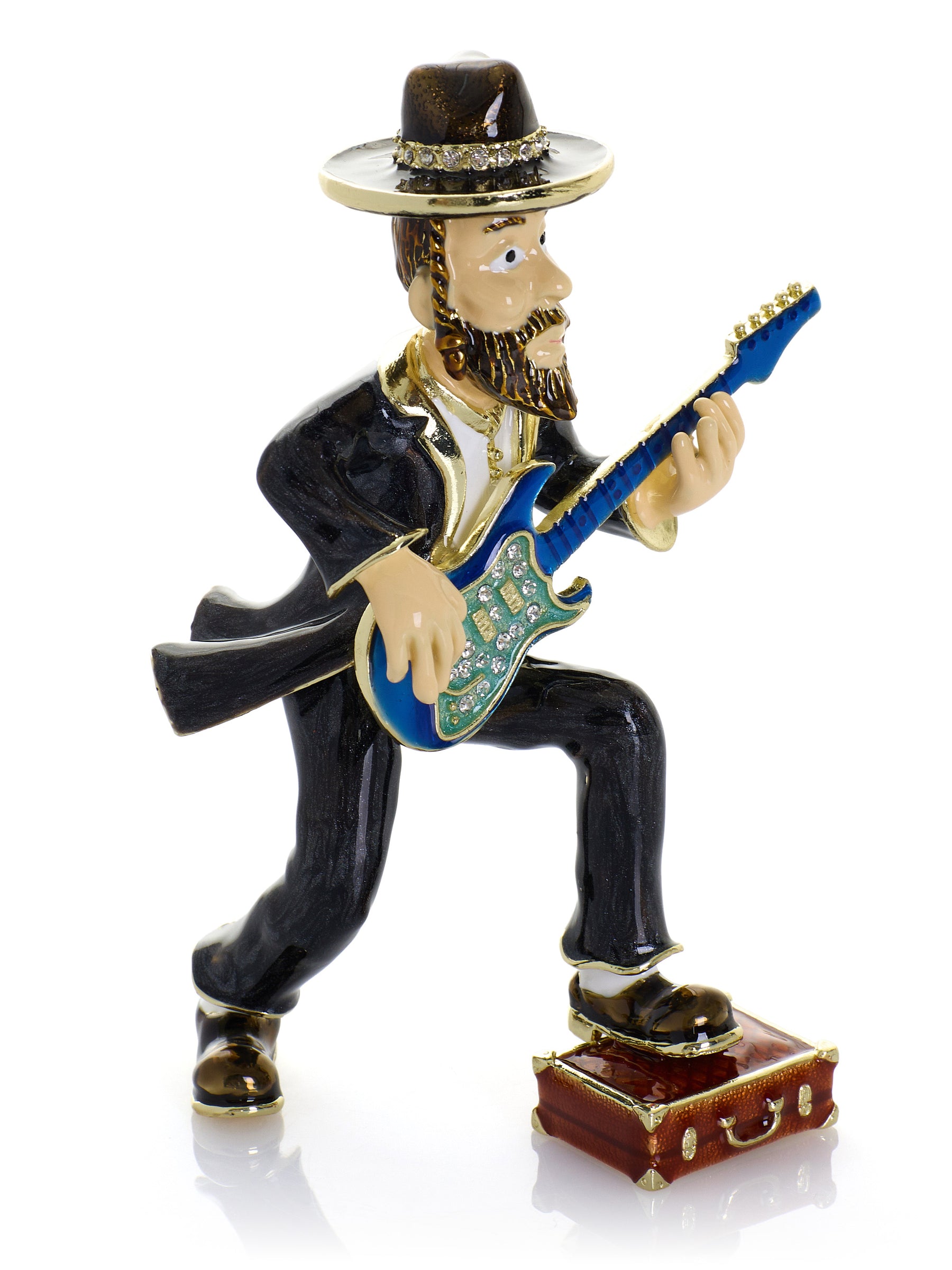 Guitar Music Player Trinket Box