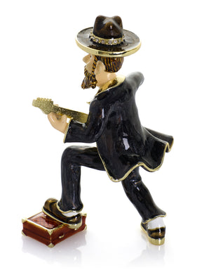 Guitar Music Player Trinket Box