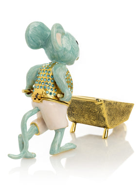 Keren Kopal Mouse with Wheelbarrow