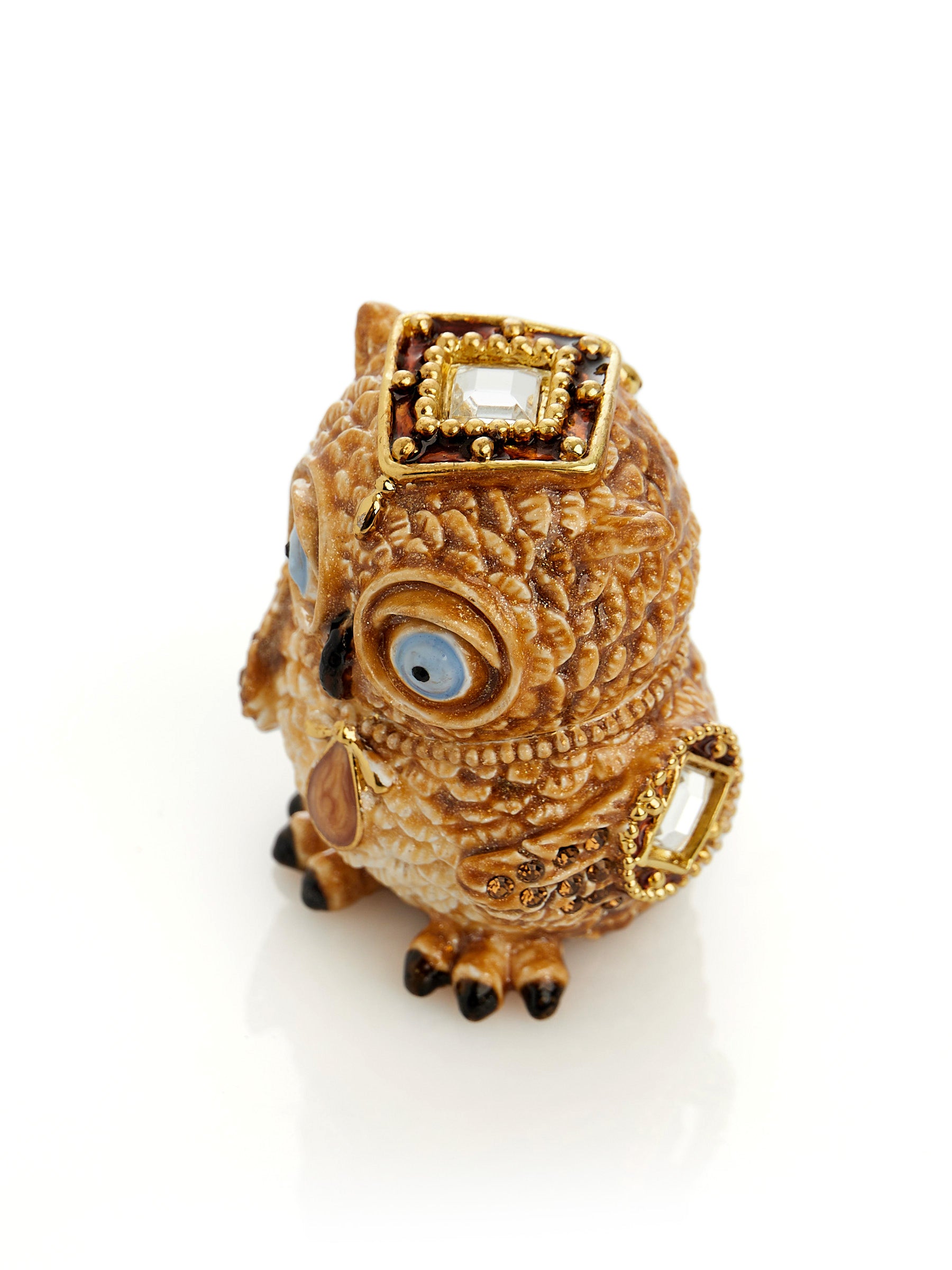 Keren Kopal Brown Owl Trinket Box