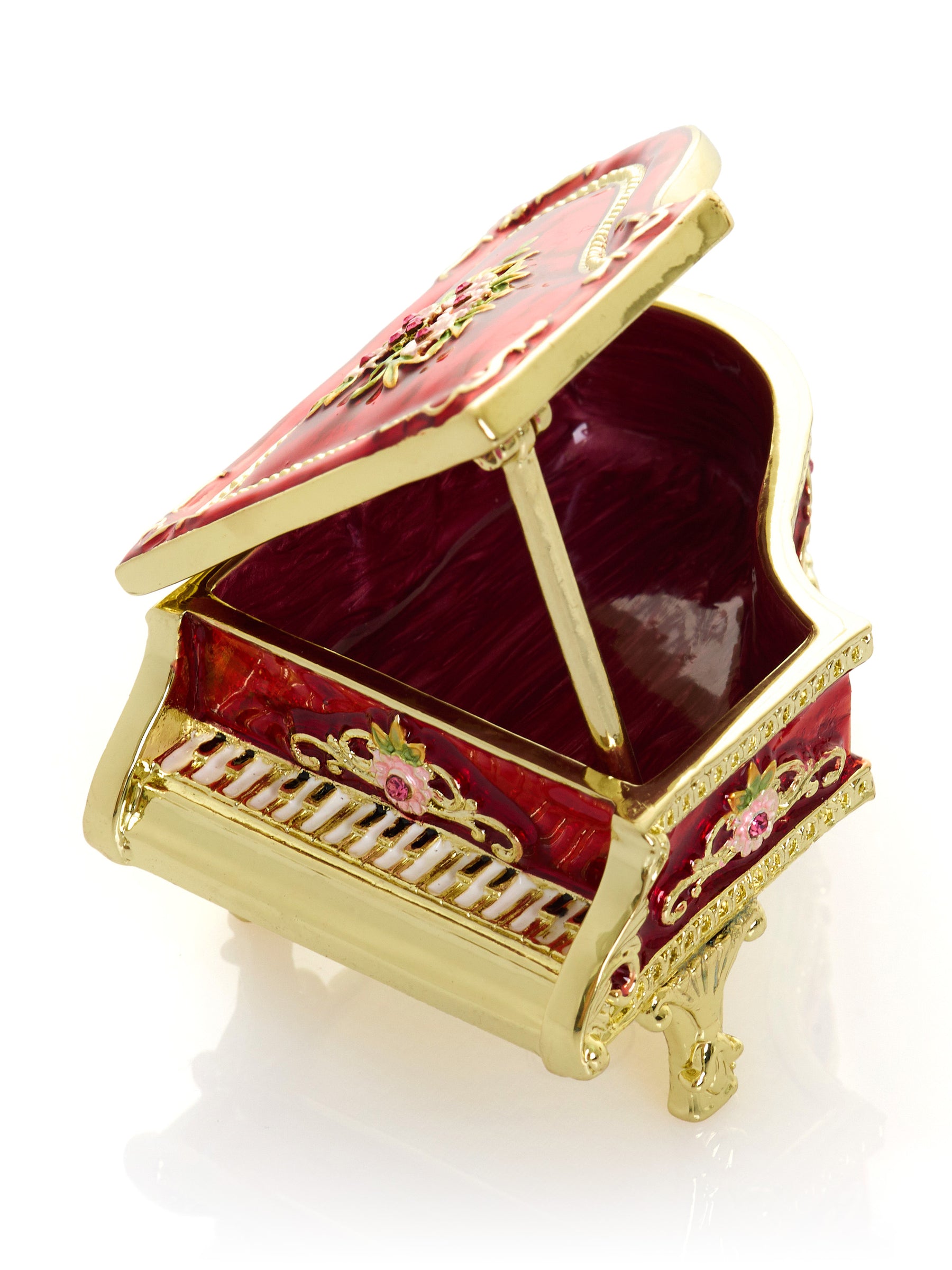 Keren Kopal Red Piano Trinket Box