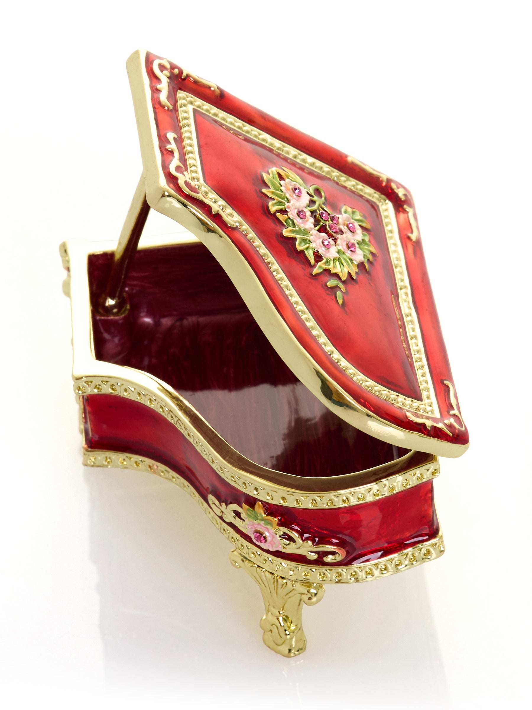 Keren Kopal Red Piano Trinket Box