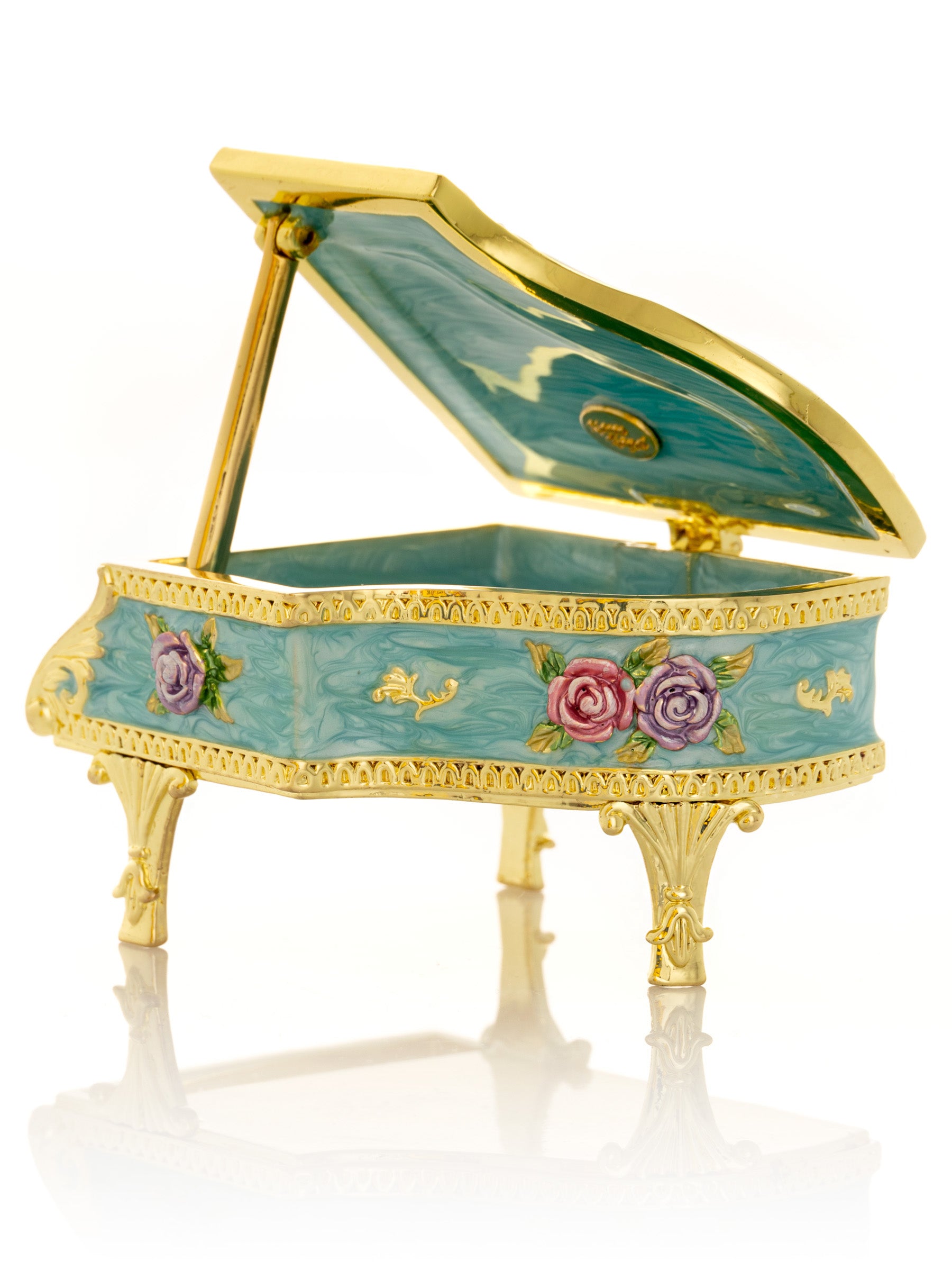 Keren Kopal Turquoise Piano with Flowers