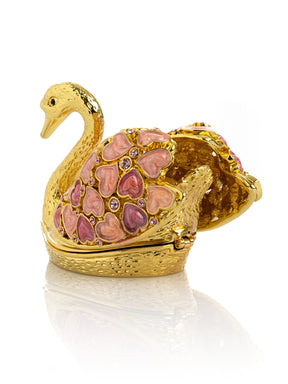 Keren Kopal Golden Swan with Hearts