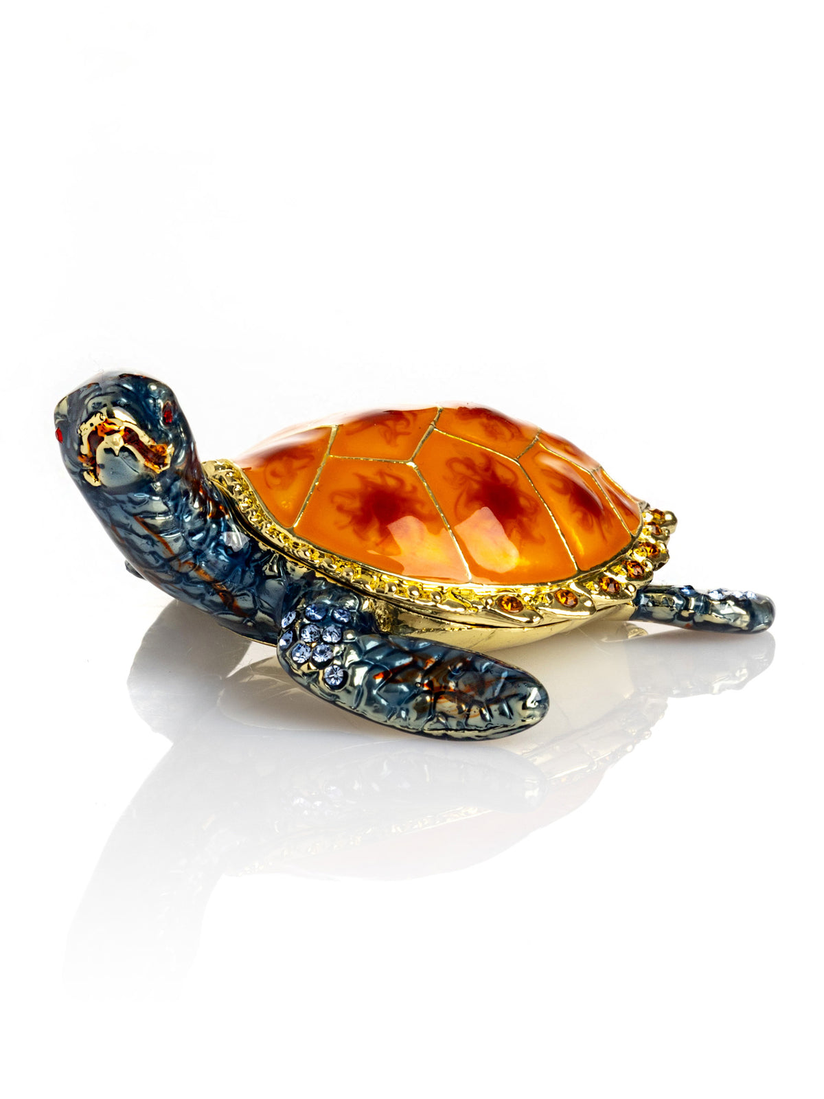 Keren Kopal Blue Sea Turtle Trinket Box