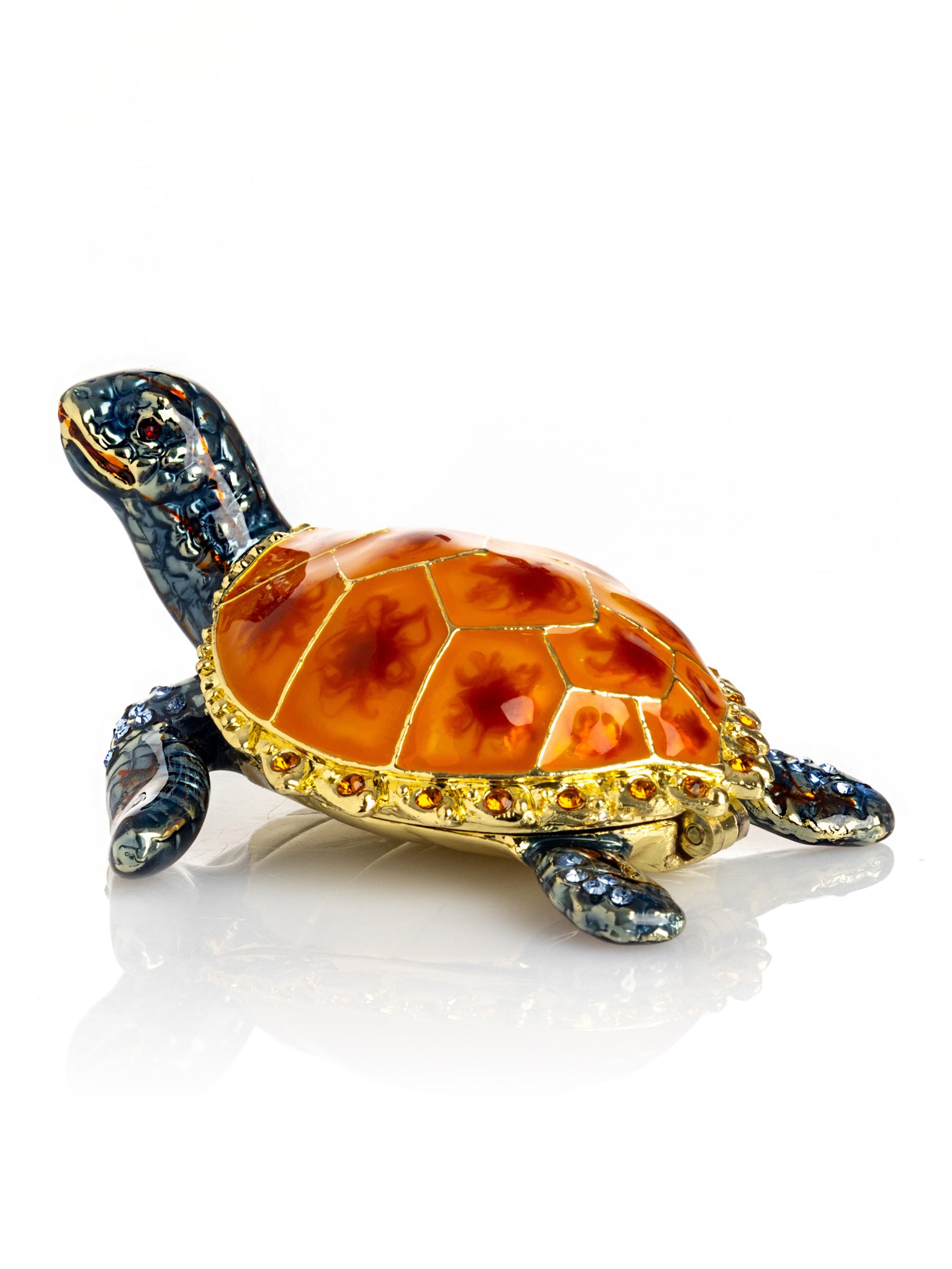Keren Kopal Blue Sea Turtle Trinket Box