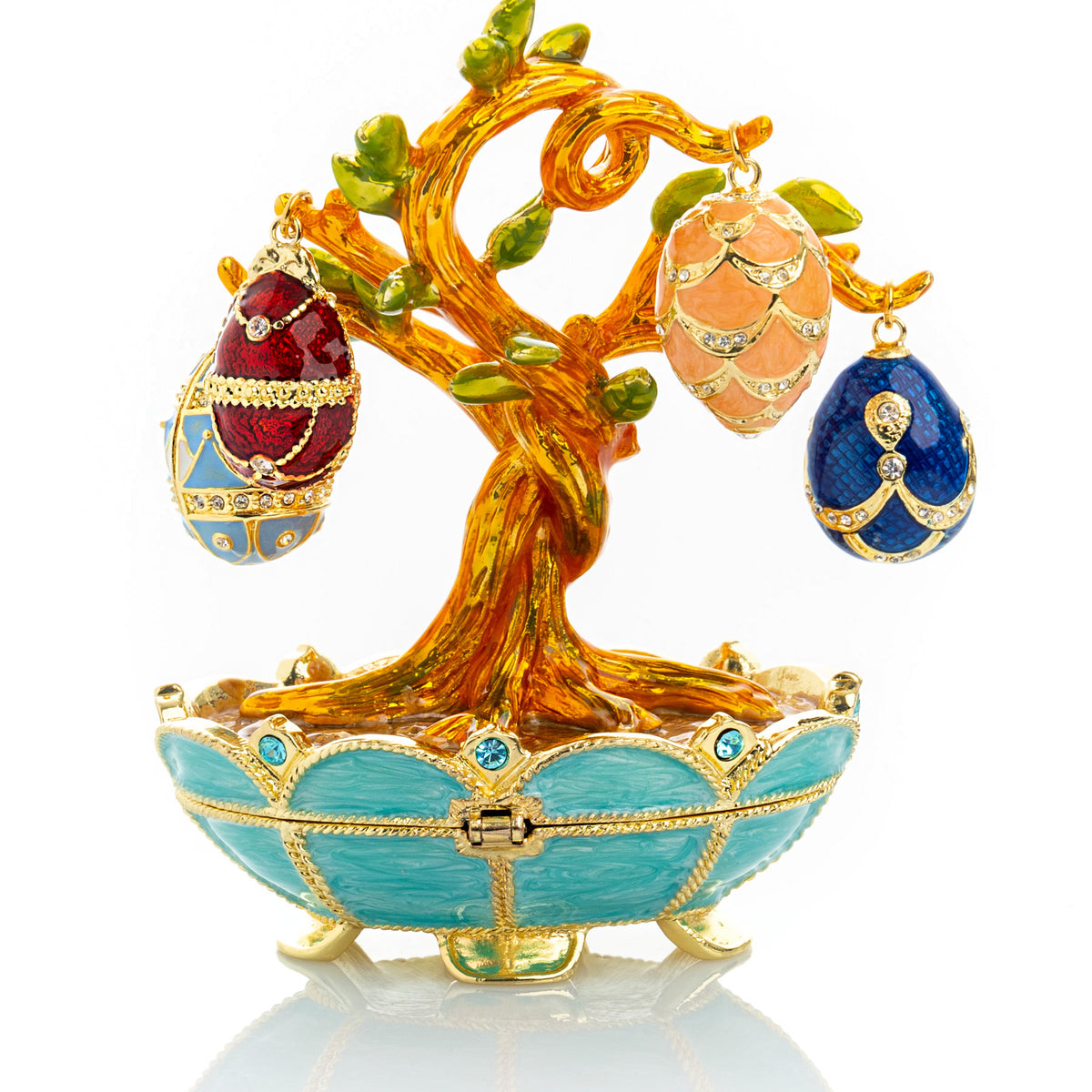 Faberge Egg Pendant Necklaces Tree
