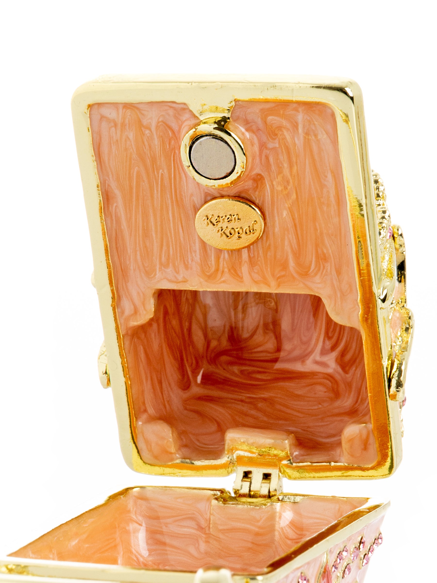 Keren Kopal Pink Baby Carriage Trinket Box