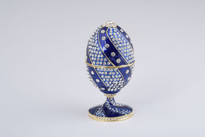 Blue with Crystals Faberge Egg