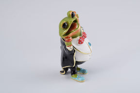Business Frog Holding a Cigar