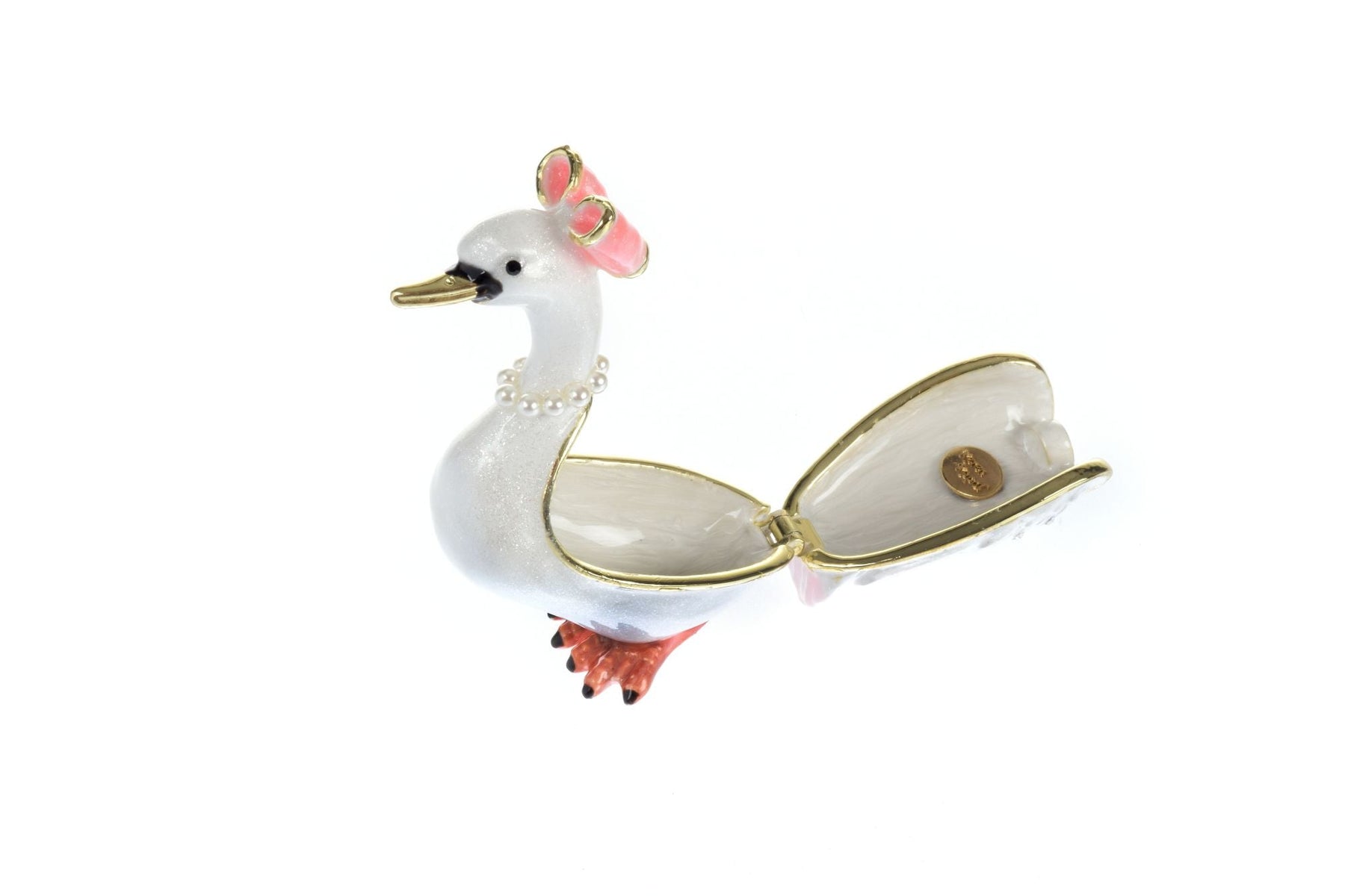 White Goose Trinket Box