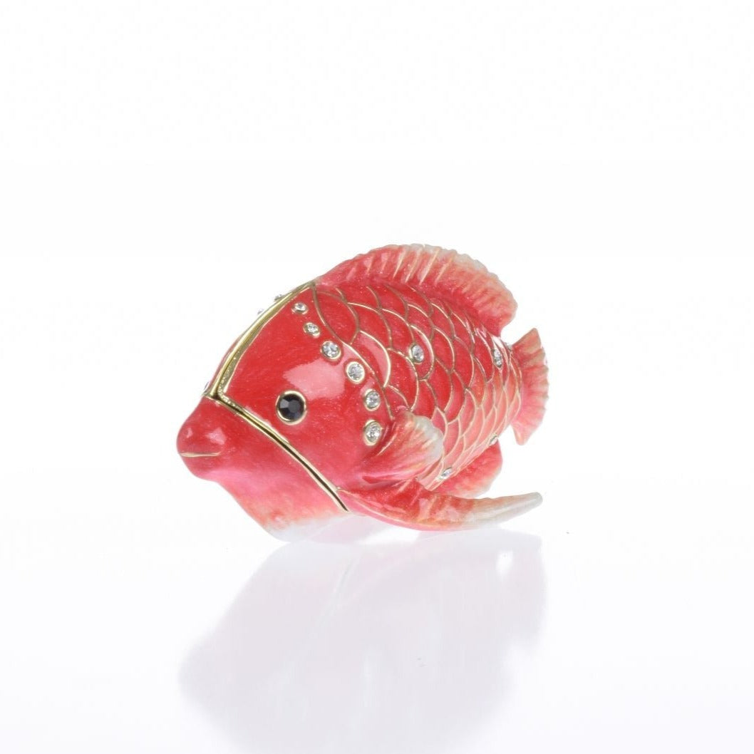 Boîte à bijoux poisson vivaneau rouge