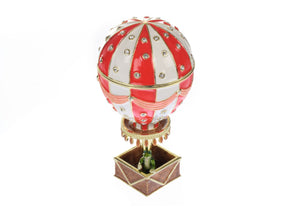 Red Hot air balloon with frog Limited edition 1-250