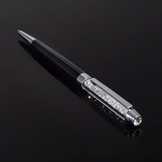 Black Pen with Swarovski Crystals