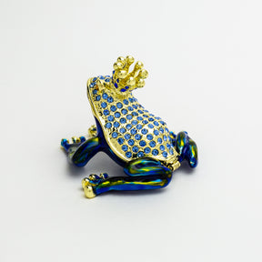 Blue Frog with Crown