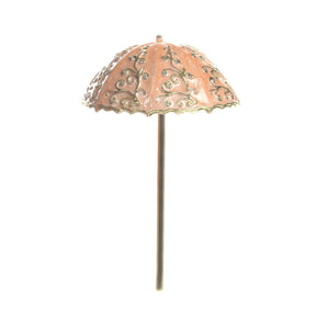 Pink Umbrella Trinket Box Handmade with Swarovski Crystals